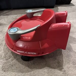 Radio Flyer Spin N Saucer Unisex Ride On Toy Spaceship Red Model 635